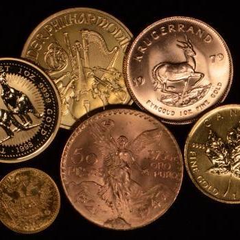 Gold coins from around the world in a wide variety of sizes .... 